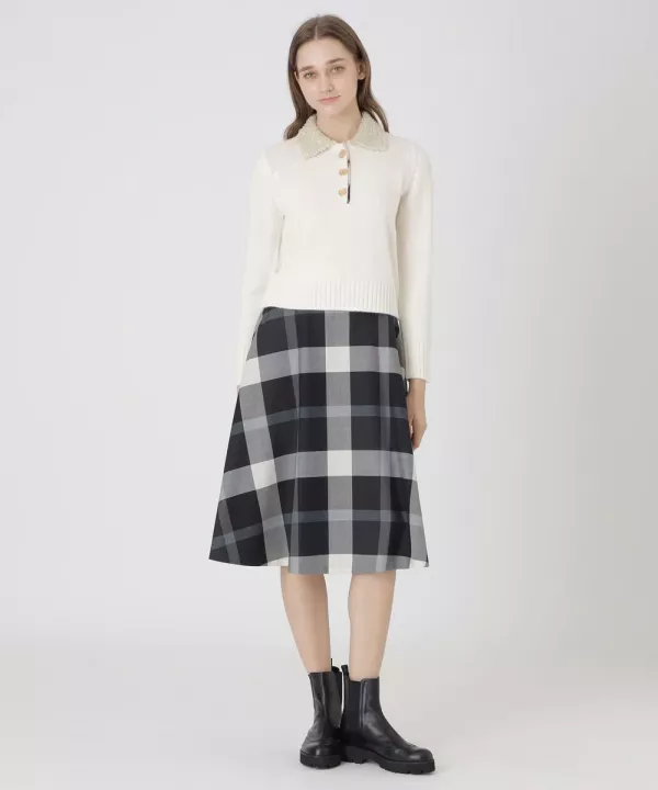 日本 BLUE LABEL 毛茸茸的羊駝毛亮片彩色針織衫 日本 BLUE LABEL 毛茸茸的羊駝毛亮片彩色針織衫