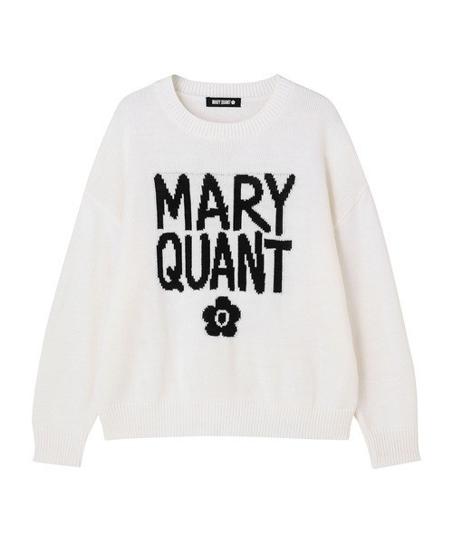 日本MARY QUANT 紅色彩繪Logo針織套頭衫（針織衫/毛衣） 日本MARY QUANT 紅色彩繪Logo針織套頭衫（針織衫/毛衣）