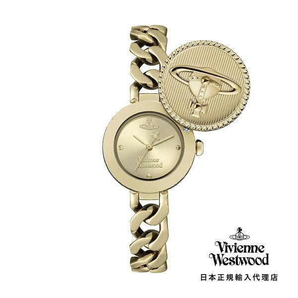 日本 Vivienne Westwood 西太后鏈條手錶 淡金 日本 Vivienne Westwood 西太后鏈條手錶 淡金
