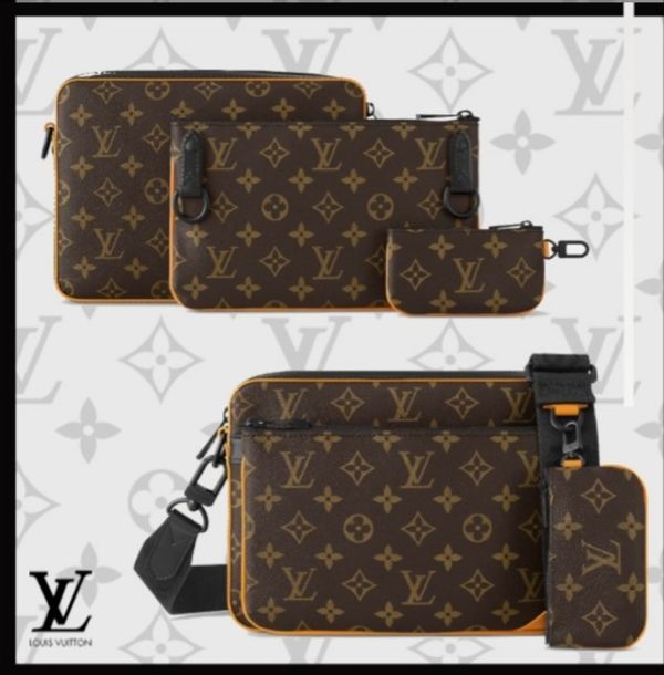 日本LOUIS VUITTON LV M46694 Trio 三件組郵差包 日本LOUISVUITTON M46694 Trio 三件組郵差包