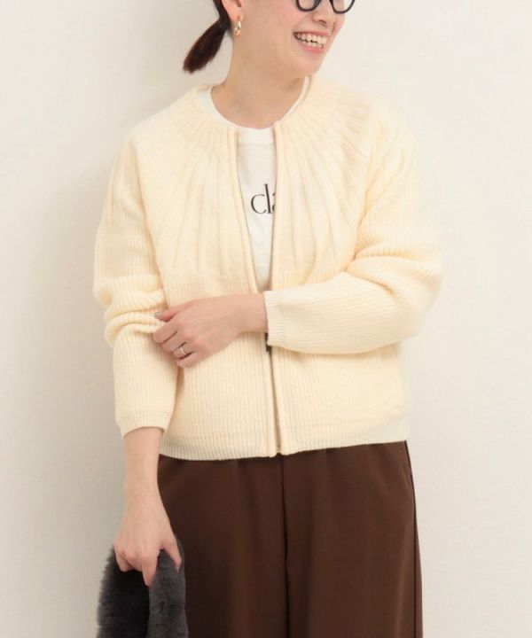 日本NOLLEY'S MALL 鞭領拉鍊開衫 日本NOLLEY'S MALL 鞭領拉鍊開衫