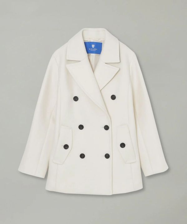 日本BLUE LABEL 斜紋梅爾頓皮大衣 日本BLUE LABEL 斜紋梅爾頓皮大衣