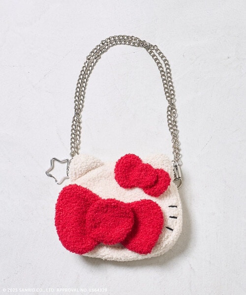 日本Hello Kitty蝴蝶結擋臉側背包 日本Hello Kitty蝴蝶結擋臉側背包