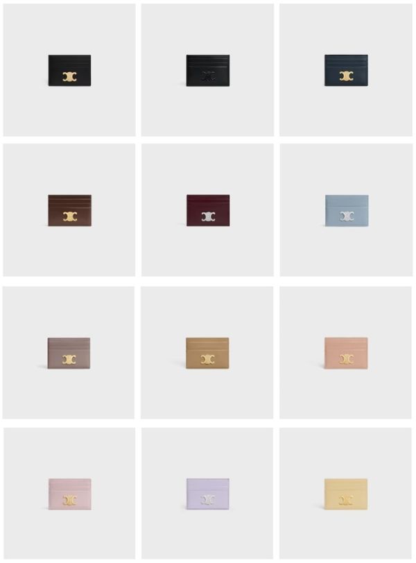 日本 Celine TRIOMPHE亮澤牛皮革卡片套 日本 Celine TRIOMPHE亮澤牛皮革卡片套