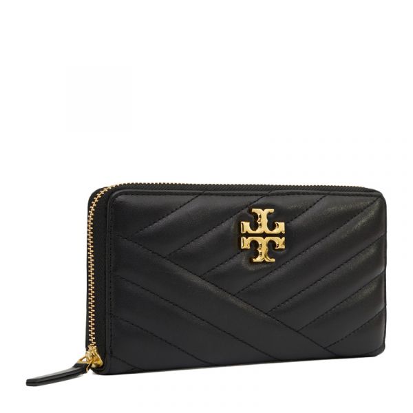 現貨-Tory Burch Kira人字形縫金屬logo拉鏈長夾(共二色) TB包