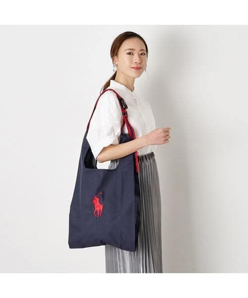 日本POLO RALPH LAUREN 小馬刺繡款 2way eco bag購物袋 日本POLO RALPH LAUREN 小馬刺繡款 2way eco bag購物袋