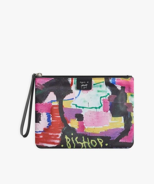 日本 agnès b. 藝術家普普風手拿包(售價已折) 日本 agnès b. 藝術家普普風手拿包