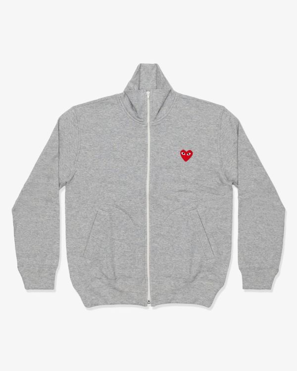 日本CDG PLAY 川久保玲背面愛心字母圖樣拉鍊連帽外套 日本CDG PLAY 川久保玲背面愛心字母圖樣拉鍊連帽外套