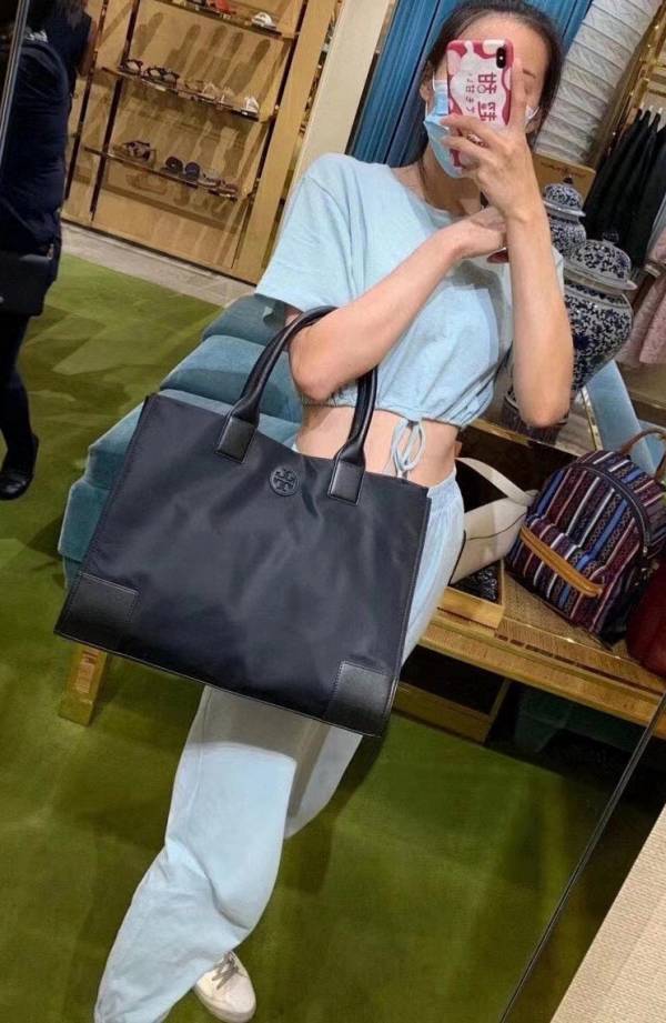 特價Tory Burch經典防水尼龍配牛皮托特包 Tory Burch,防水,尼龍
