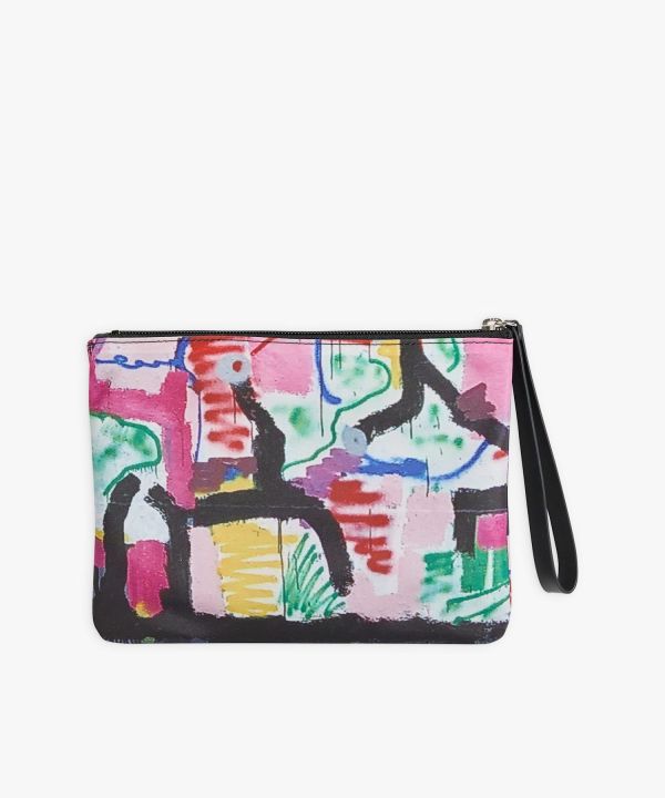 日本 agnès b. 藝術家普普風手拿包(售價已折) 日本 agnès b. 藝術家普普風手拿包