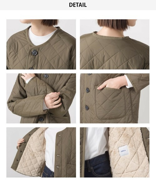 日牌OMNES毛絨高密度尼龍絎縫無領外套 日牌OMNES毛絨高密度尼龍絎縫無領外套