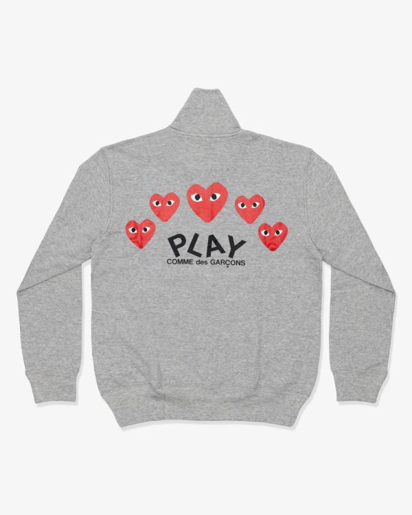 日本CDG PLAY 川久保玲背面愛心字母圖樣拉鍊連帽外套 日本CDG PLAY 川久保玲背面愛心字母圖樣拉鍊連帽外套