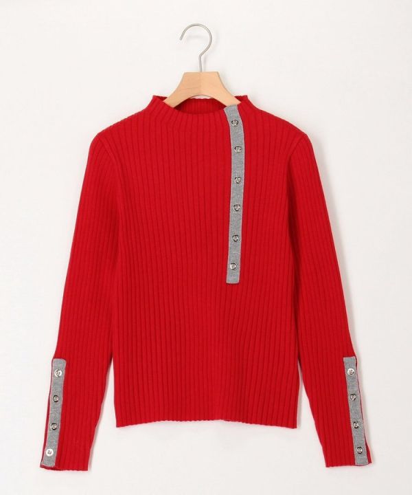 日本NOLLEY'S MALL 前排紐扣配色拉美套頭針織衫 日本NOLLEY'S MALL 前排紐扣配色拉美套頭針織衫