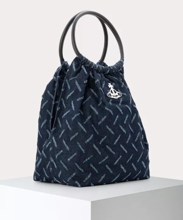 日本Vivienne Westwood 破洞牛仔布 CLARA 單肩包 日本Vivienne Westwood 破洞牛仔布 MOLLY 肩背包 L