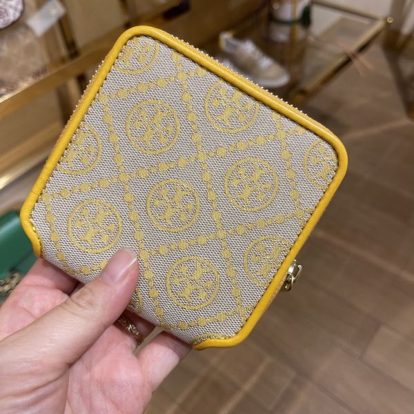 Tory Burch T monogram老花零錢包 日本代購-Tory Burch T monogram老花吊飾零錢包