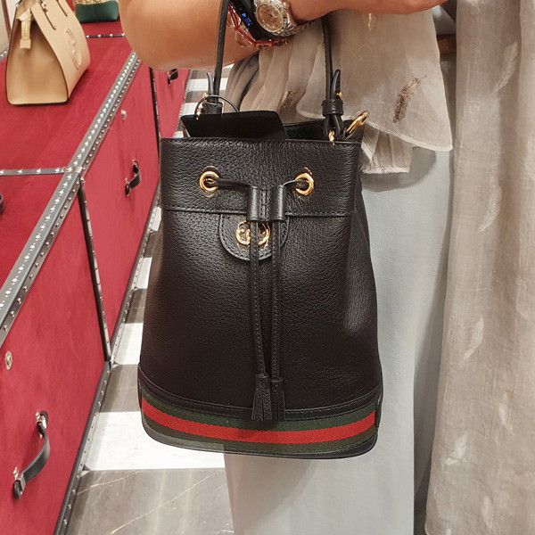 GUCCI outlet Ophidia 條紋織帶束口水桶包 GUCCI,Ophidia,束口,水桶包