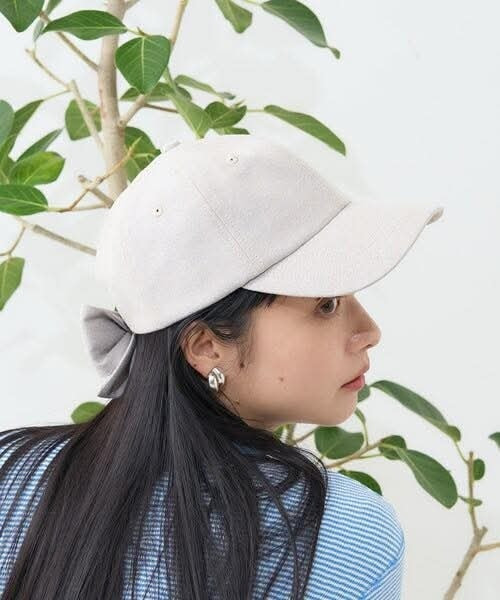 日本Back ribbon cap帽 後蝴蝶結棒球帽 日本Back ribbon cap帽 後蝴蝶結棒球帽