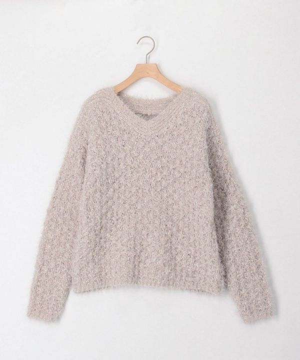 日本NOLLEY'S MALL 拉美花羽毛商城2WAY領套頭針織衫 日本NOLLEY'S MALL 拉美花羽毛商城2WAY領套頭針織衫