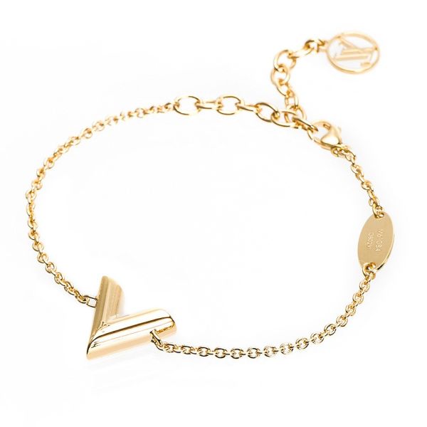 日本LOUIS VUITTON 路易威登 LV 金色V字型 手鍊 日本LOUIS VUITTON 路易威登 LV 金色V字型 手鍊