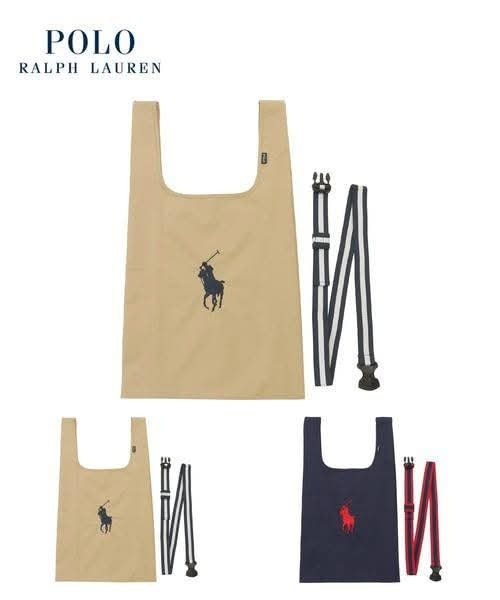 日本POLO RALPH LAUREN 小馬刺繡款 2way eco bag購物袋 日本POLO RALPH LAUREN 小馬刺繡款 2way eco bag購物袋
