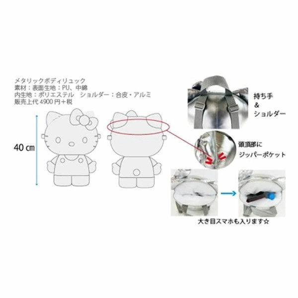 日本限定Sanrio Hello Kitty後背包 日本【アジア限定】Lunchbag Unikko 手提袋