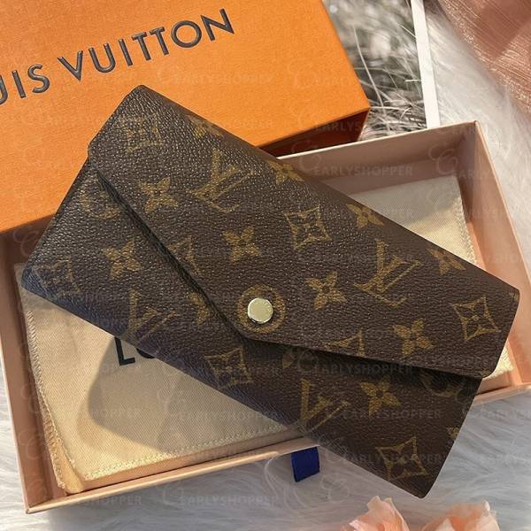 LOUIS VUITTON LV M60531  SARAH信封式掀蓋長夾 LOUIS VUITTON LV M62236  SARAH信封式掀蓋長夾