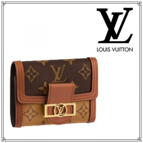 LOUIS VUITTON LV M68725  DAUPHINE 3折短夾 LOUIS VUITTON LV M68725 VICTORINE 3折迷你錢包