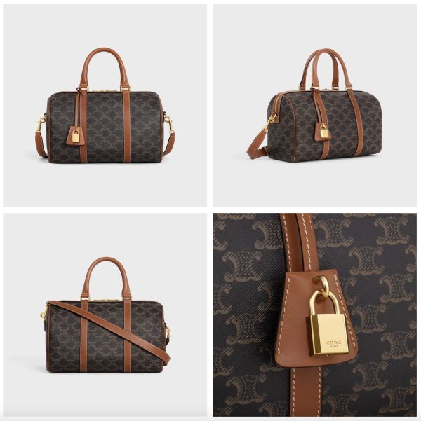 日本 CELINE Triomphe 帆布 MINI BOSTON 標誌印花大號波士頓包 日本 CELINE Triomphe 帆布 MINI BOSTON 標誌印花大號波士頓包