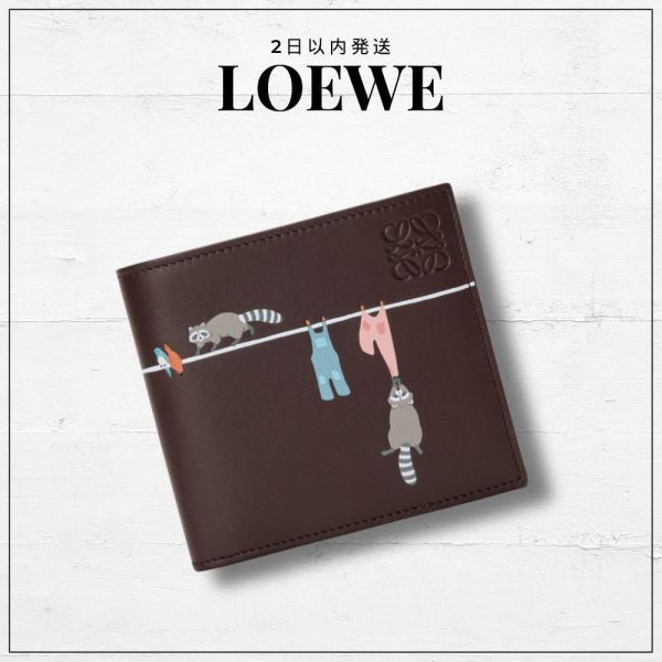 日本LOEWE x Suna Fujita 浣熊雙折零錢包 日本LOEWE x Suna Fujita 浣熊雙折零錢包