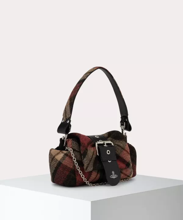 日本Vivienne Westwood 哈里斯花呢格紋榛果寶藏手提包 日本Vivienne Westwood 哈里斯花呢格紋榛果寶藏手提包