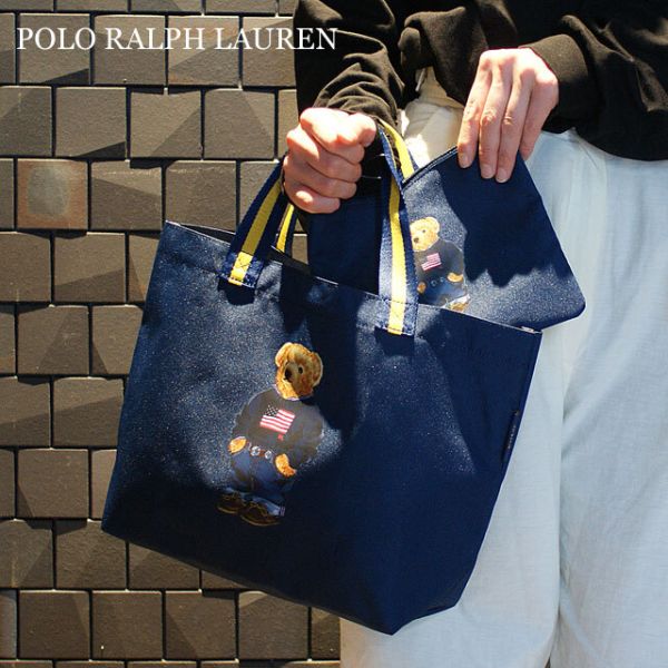 Polo Ralph Lauren小熊購物袋附小包 Polo Ralph Lauren小熊購物袋附小包