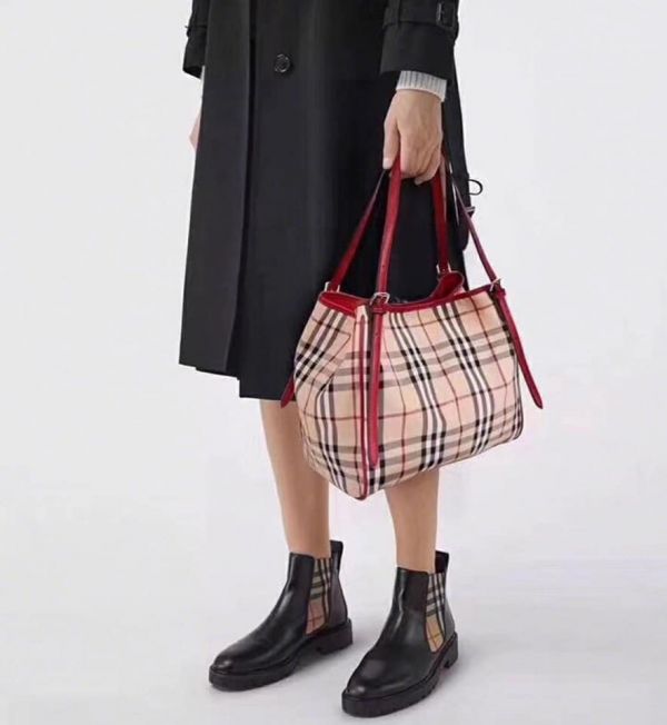 BURBERRY經典格紋戰馬可變型配色托特包 日本代購,BURBERRY,2way