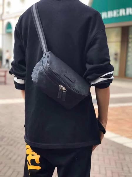 現貨GUCCI 雙G LOGO尼龍腰包斜背包 GUCCI,尼龍,腰包,斜背包