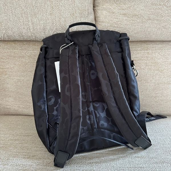 日本marimekko Everything Backpack L Unikko印花後背包藍色大號 日本marimekko マリメッコ Everything Backpack  I Unikko 背包藍色大號
