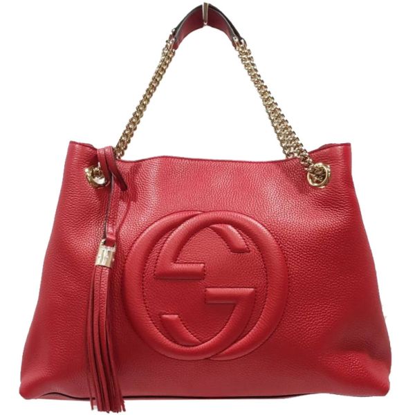 GUCCI 雙G LOGO流蘇鍊帶手提包 GUCCI,流蘇,鍊帶,手提包