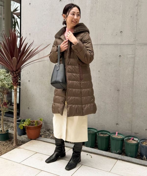 日本NOLLEY'S MALL 防水高密度塔夫綢和人造毛皮長外套 日本NOLLEY'S MALL 防水高密度塔夫綢和人造毛皮長外套