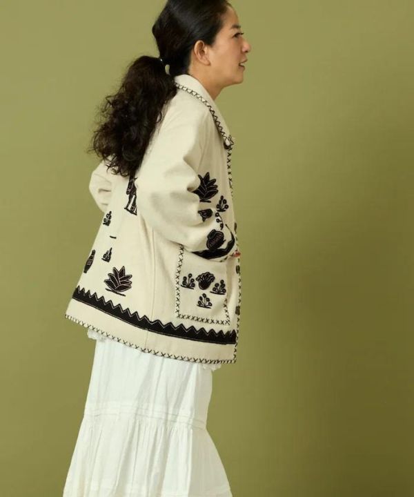 日本Freada印度刺繡羊毛墨西哥夾克羊毛外套 日本Freada印度刺繡羊毛墨西哥夾克羊毛外套