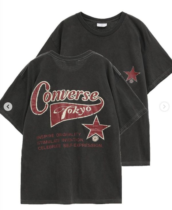 日本CONVERSE TOKYO PIGMENT DYE BACK PRINT TEE 背面印花 T 卹 日本CONVERSE TOKYO PIGMENT DYE BACK PRINT TEE 背面印花 T 卹