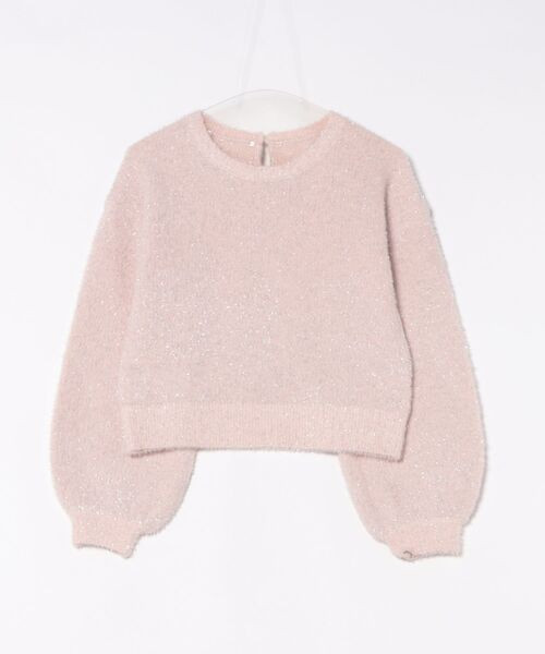 日本MARY QUANT亮片絲帶毛絨套頭衫 日本MARY QUANT亮片絲帶毛絨套頭衫