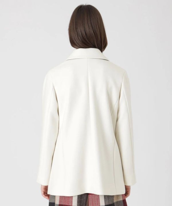 日本BLUE LABEL 斜紋梅爾頓皮大衣 日本BLUE LABEL 斜紋梅爾頓皮大衣