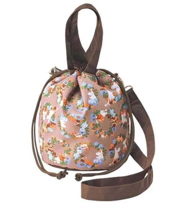 日本 New Moomin束口2way shoulder bag 抽繩2款可選 日本 New Moomin束口2way shoulder bag 抽繩2款可選