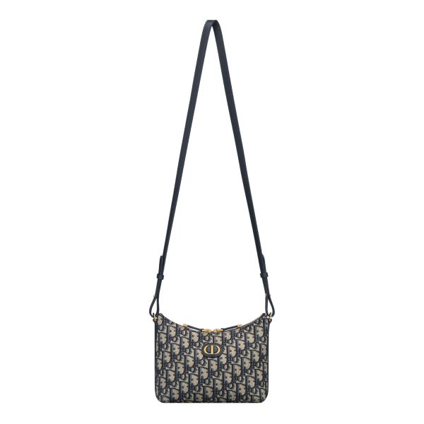 日本 Dior麻將包 30 Montaigne Diorling 附鏈帶迷你包 藍色 Dior Oblique 緹花 日本 Dior麻將包 30 Montaigne Diorling 附鏈帶迷你包 藍色 Dior Oblique 緹花
