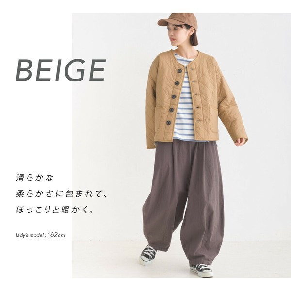 日牌OMNES毛絨高密度尼龍絎縫無領外套 日牌OMNES毛絨高密度尼龍絎縫無領外套