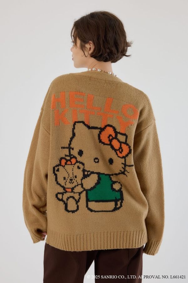 日本 KITTY 聯名款 開襟羊毛衫 日本 KITTY 聯名款 開襟羊毛衫