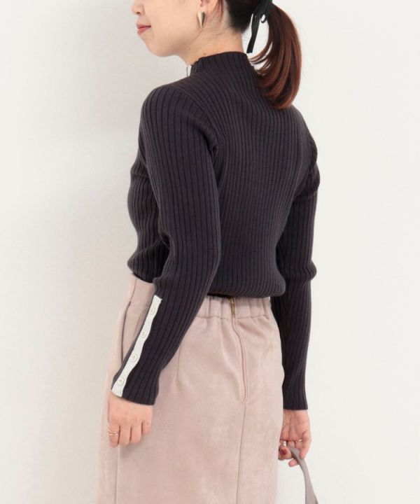 日本NOLLEY'S MALL 前排紐扣配色拉美套頭針織衫 日本NOLLEY'S MALL 前排紐扣配色拉美套頭針織衫