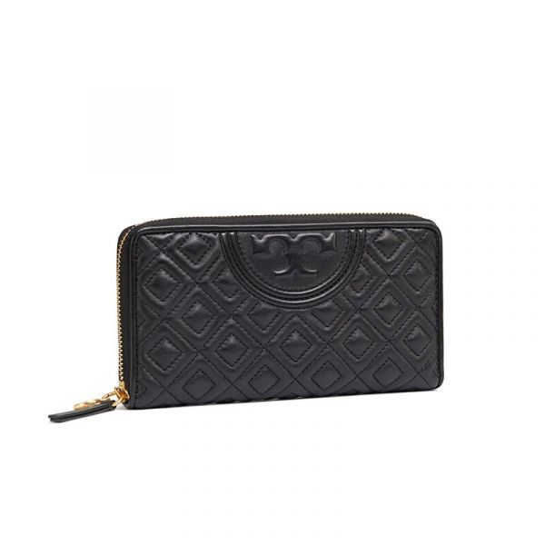 現貨-Tory Burch FLEMING絎縫拉鍊長夾 Tory Burch FLEMING絎縫拉鍊長夾