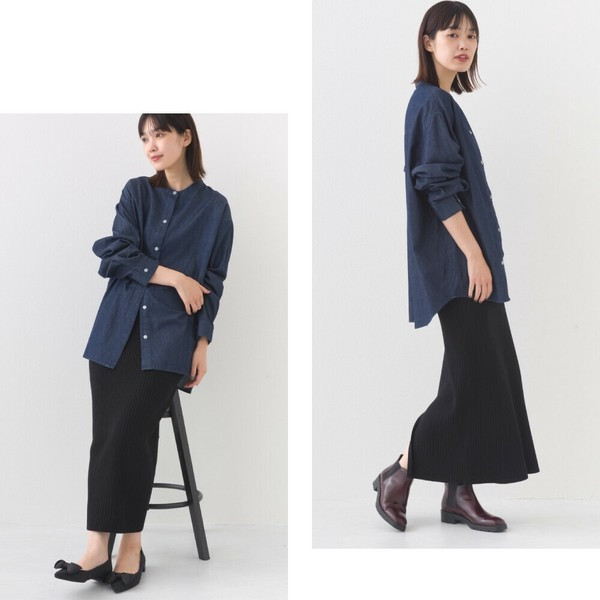 日本 OMNES 牛仔長版上衣 日本 OMNES 牛仔長版上衣