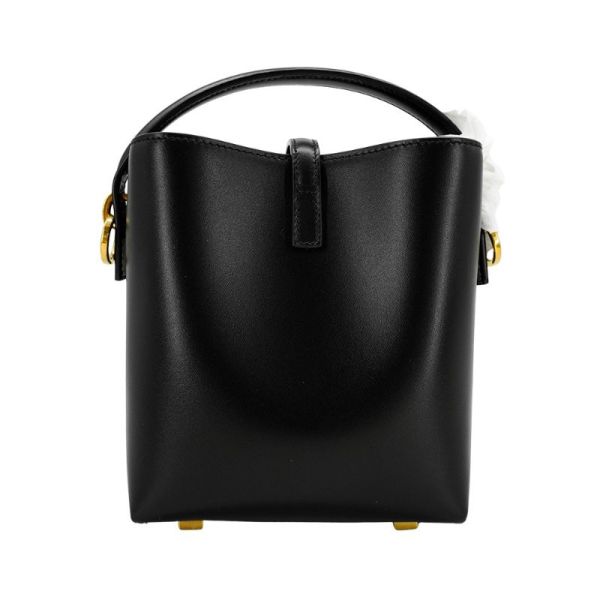 日本 YSL Saint Laurent 小羊皮金釦迷你水桶包 日本 YSL Saint Laurent 小羊皮金釦迷你水桶包