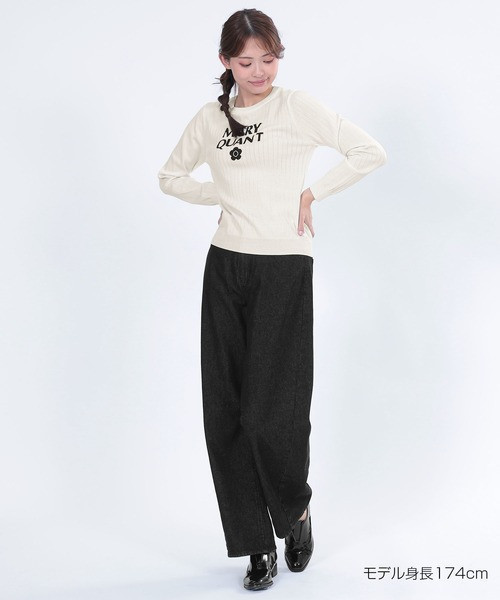 日本MARY QUANT Logo羅紋針織套頭衫 日本MARY QUANT Logo羅紋針織套頭衫