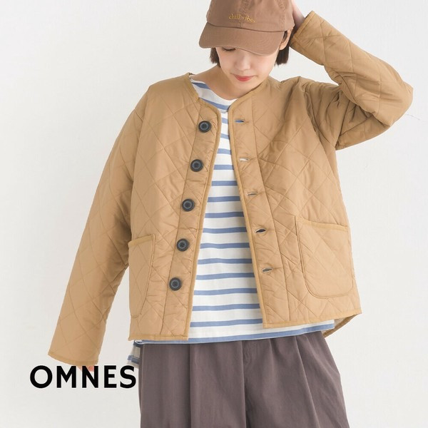 日牌OMNES毛絨高密度尼龍絎縫無領外套 日牌OMNES毛絨高密度尼龍絎縫無領外套